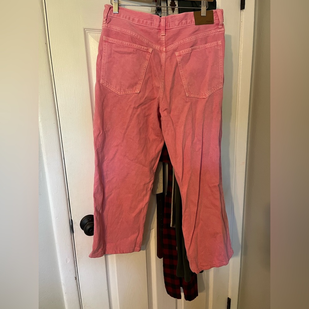 Madewell Pink High-Rise Straight Jeans - Picture 6 of 14